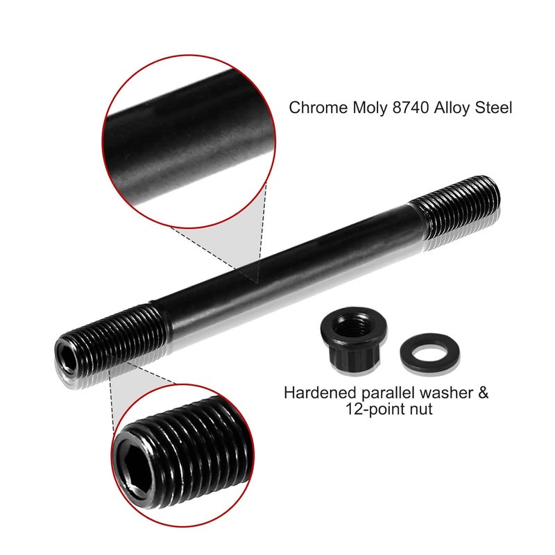 YESHMA Cylinder Head Stud Kit Compatible with Chevy Small Block SBC 265 267 283 302 305 307 327 350 383 400 Head Studs - Image 4